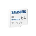 Samsung PRO Endurance MB-MJ64KA/EU 64 GB, MicroSD Memory Card, Flash memory class U1, V10, Class 10, SD adapter Samsung PRO Endurance MB-MJ64KA/EU 64 GB, MicroSD Memory Card, Flash memory class U1, V10, Class 10, SD adapter