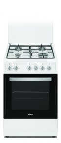 Simfer Cooker 4403SERBB Hob type Gas, Oven type Electric, White, Width 50 cm, Electronic ignition, 48 L, Depth 55 cm, A Simfer Cooker 4403SERBB Hob type Gas, Oven type Electric, White, Width 50 cm, Electronic ignition, 48 L, Depth 55 cm, A