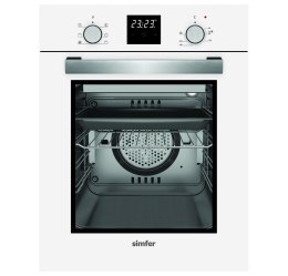 Piekarnik Simfer Oven 4207BERBB 47 L, White, Easy to clean, Pop-up knobs, Width 45 cm, Built in