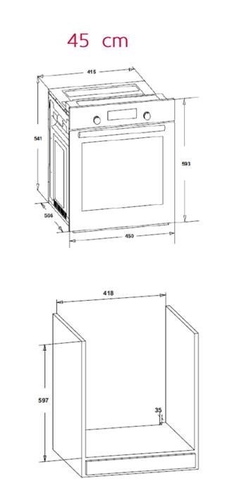 Piekarnik Do Zabudowy Simfer Oven 4207BERIM 47 L, Inox, Easy to clean, Pop-up knobs, Width 45 cm, Built in Piekarnik Do Zabudowy Simfer Oven 4207BERIM 47 L, Inox, Easy to clean, Pop-up knobs, Width 45 cm, Built in
