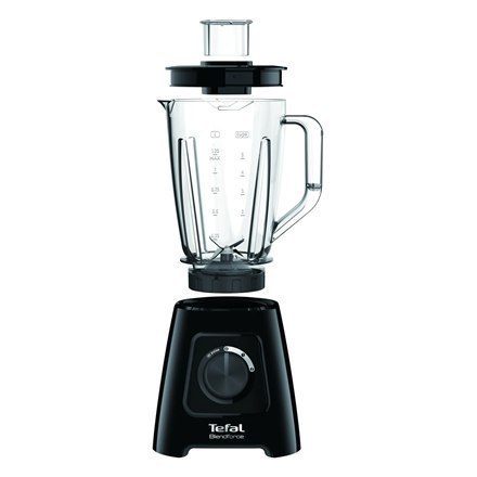 TEFAL Blender BL420838 BlendForce Tabletop, 600 W, Jar material Plastic, Jar capacity 1.25 L, Ice crushing, Black TEFAL Blender BL420838 BlendForce Tabletop, 600 W, Jar material Plastic, Jar capacity 1.25 L, Ice crushing, Black