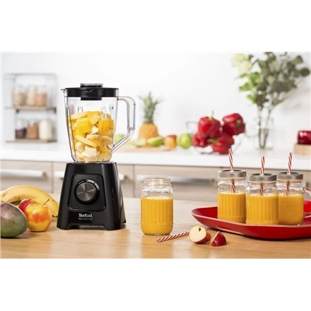 TEFAL Blender BL420838 BlendForce Tabletop, 600 W, Jar material Plastic, Jar capacity 1.25 L, Ice crushing, Black TEFAL Blender BL420838 BlendForce Tabletop, 600 W, Jar material Plastic, Jar capacity 1.25 L, Ice crushing, Black