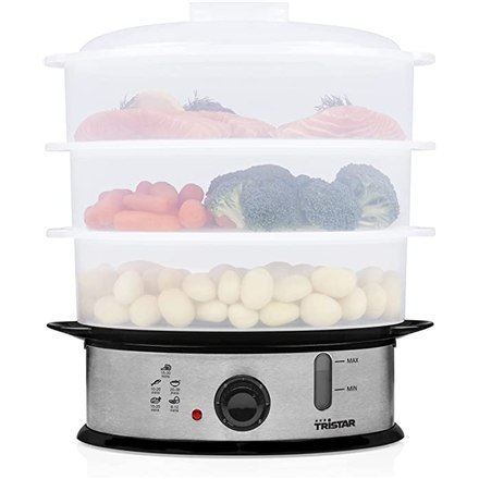 Tristar Food Steamer VS-3914 Silver, 1200 W, Capacity 11 L, Number of baskets 3