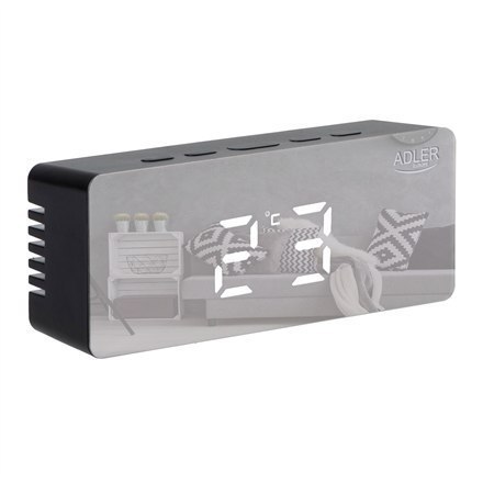 Adler Alarm Clock AD 1189B Black Adler Alarm Clock AD 1189B Black