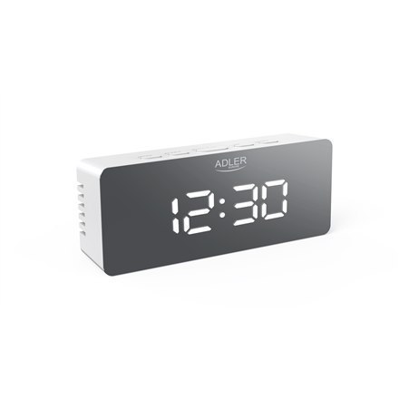 Adler Alarm Clock AD 1189W White Adler Alarm Clock AD 1189W White
