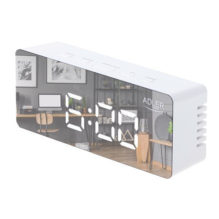 Adler Alarm Clock AD 1189W White Adler Alarm Clock AD 1189W White