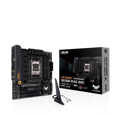 Asus TUF GAMING B650M-PLUS WIFI Processor family AMD, Processor socket AM5, DDR5 DIMM, Memory slots 4, Supported hard disk drive Asus TUF GAMING B650M-PLUS WIFI Processor family AMD, Processor socket AM5, DDR5 DIMM, Memory slots 4, Supported hard disk drive