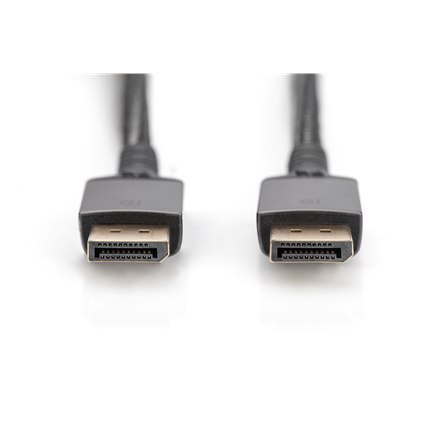 Digitus DisplayPort Connector Cable 1.4 DB-340201-030-S Black, DP to DP, 3 m Digitus DisplayPort Connector Cable 1.4 DB-340201-030-S Black, DP to DP, 3 m