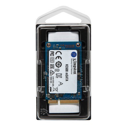 Kingston KC600 1000 GB, SSD interface mSATA, Write speed 520 MB/s, Read speed 550 MB/s Kingston KC600 1000 GB, SSD interface mSATA, Write speed 520 MB/s, Read speed 550 MB/s