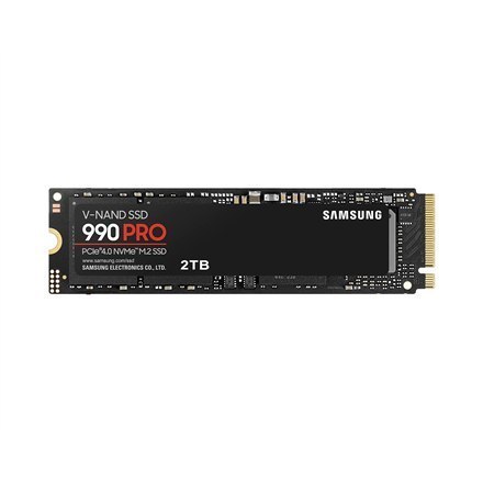 Samsung 990 PRO 2000 GB, SSD form factor M.2 2280, SSD interface PCIe Gen4x4, Write speed 6900 MB/s, Read speed 7450 MB/s Samsung 990 PRO 2000 GB, SSD form factor M.2 2280, SSD interface PCIe Gen4x4, Write speed 6900 MB/s, Read speed 7450 MB/s