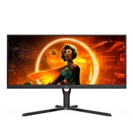 AOC Monitor 	U34G3XM/EU 34 ", VA, UWQHD, 3440 x 1440, 21:9, 1 ms, 300 cd/m², Black/Red, 144 Hz, HDMI ports quantity 2