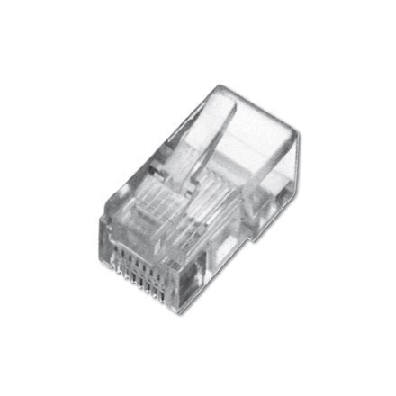 Digitus A-MO 8/8 SR Modular Plug, for stranded Round Cable, 8P8C unshielded, CAT 5e, RJ45 Digitus A-MO 8/8 SR Modular Plug, for stranded Round Cable, 8P8C unshielded, CAT 5e, RJ45