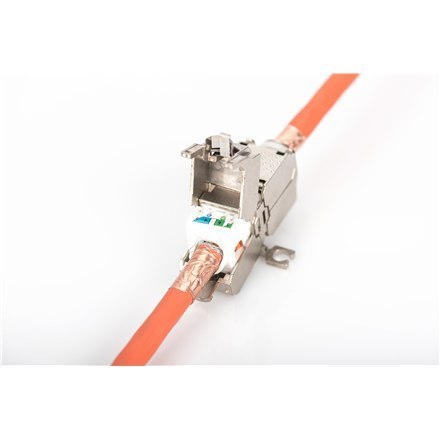 Digitus DN-93909 Field Termination Coupler CAT 6A, 500 MHz for AWG 22-26, fully shielded, keyst. design, 26x35x80 Digitus DN-93909 Field Termination Coupler CAT 6A, 500 MHz for AWG 22-26, fully shielded, keyst. design, 26x35x80