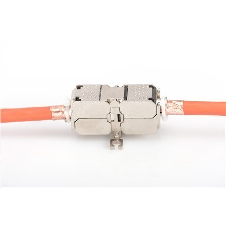 Digitus DN-93909 Field Termination Coupler CAT 6A, 500 MHz for AWG 22-26, fully shielded, keyst. design, 26x35x80 Digitus DN-93909 Field Termination Coupler CAT 6A, 500 MHz for AWG 22-26, fully shielded, keyst. design, 26x35x80