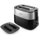 Philips Toaster HD2517/90 Daily Collection Power 830 W, Number of slots 2, Housing material Plastic, Black/Stainless Steel Philips Toaster HD2517/90 Daily Collection Power 830 W, Number of slots 2, Housing material Plastic, Black/Stainless Steel
