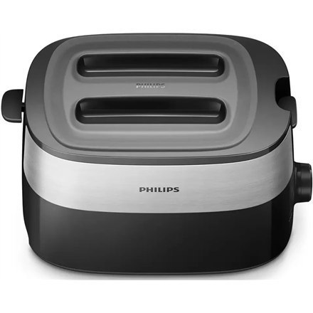 Philips Toaster HD2517/90 Daily Collection Power 830 W, Number of slots 2, Housing material Plastic, Black/Stainless Steel Philips Toaster HD2517/90 Daily Collection Power 830 W, Number of slots 2, Housing material Plastic, Black/Stainless Steel