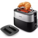 Philips Toaster HD2517/90 Daily Collection Power 830 W, Number of slots 2, Housing material Plastic, Black/Stainless Steel Philips Toaster HD2517/90 Daily Collection Power 830 W, Number of slots 2, Housing material Plastic, Black/Stainless Steel