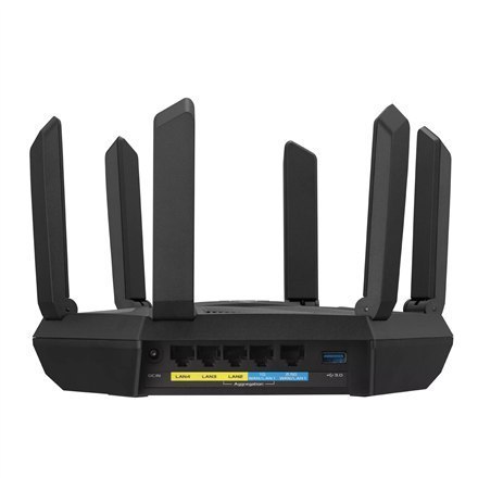 Asus Wifi 6 802.11ax Tri-band Gigabit Gaming Router RT-AXE7800 802.11ax, 10/100/1000 Mbit/s, Ethernet LAN (RJ-45) ports 4, Anten Asus Wifi 6 802.11ax Tri-band Gigabit Gaming Router RT-AXE7800 802.11ax, 10/100/1000 Mbit/s, Ethernet LAN (RJ-45) ports 4, Anten