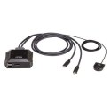 Aten US3312 2-Port USB-C 4K DisplayPort KVM Switch with Remote Port Selector Aten US3312 2-Port USB-C 4K DisplayPort KVM Switch with Remote Port Selector