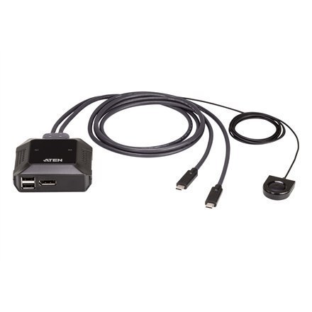 Aten US3312 2-Port USB-C 4K DisplayPort KVM Switch with Remote Port Selector Aten US3312 2-Port USB-C 4K DisplayPort KVM Switch with Remote Port Selector