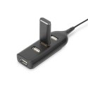 Digitus USB 2.0 Hub, 4-Port, Bus Powered 4 X USB A/F AT Connected Cable AB-50001-1 Digitus USB 2.0 Hub, 4-Port, Bus Powered 4 X USB A/F AT Connected Cable AB-50001-1