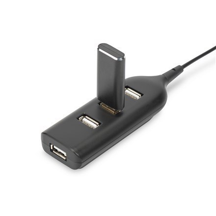 Digitus USB 2.0 Hub, 4-Port, Bus Powered 4 X USB A/F AT Connected Cable AB-50001-1 Digitus USB 2.0 Hub, 4-Port, Bus Powered 4 X USB A/F AT Connected Cable AB-50001-1