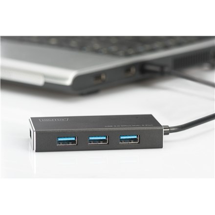 Digitus USB 3.0 Hub, 4-port Incl. 5V/2A power supply DA-70240-1 Digitus USB 3.0 Hub, 4-port Incl. 5V/2A power supply DA-70240-1