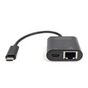 Digitus USB-Type-C Gigabit Ethernet Adapter + PD with power delivery function DN-3027 Black Digitus USB-Type-C Gigabit Ethernet Adapter + PD with power delivery function DN-3027 Black
