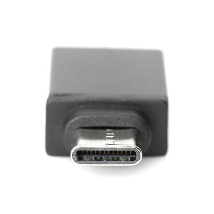 Digitus USB Type-C adapter, type C to A M/F, 3A, 5GB, 3.0 Version AK-300506-000-S Black, Jack USB A, Plug USB C Digitus USB Type-C adapter, type C to A M/F, 3A, 5GB, 3.0 Version AK-300506-000-S Black, Jack USB A, Plug USB C