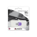 Kingston DataTraveler DT Micro Duo 3C 64 GB, USB Type-C and Type-A, Purple Kingston DataTraveler DT Micro Duo 3C 64 GB, USB Type-C and Type-A, Purple