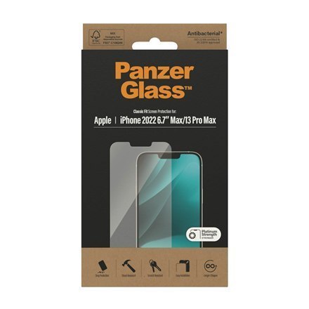 PanzerGlass Screen protector, Apple, iPhone 14 Plus/13 Pro Max, Glass, Transparent PanzerGlass Screen protector, Apple, iPhone 14 Plus/13 Pro Max, Glass, Transparent