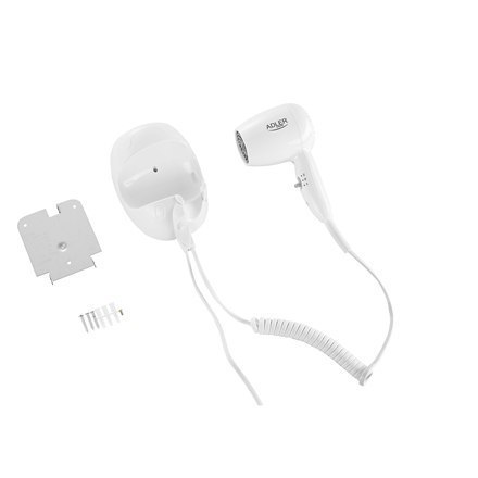 Adler Hair dryer for hotel and swimming pool AD 2252 1600 W, Number of temperature settings 2, White Adler Hair dryer for hotel and swimming pool AD 2252 1600 W, Number of temperature settings 2, White
