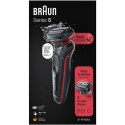 Braun Shaver 51-R1000s Operating time (max) 50 min, Wet & Dry, Black/Red Braun Shaver 51-R1000s Operating time (max) 50 min, Wet & Dry, Black/Red