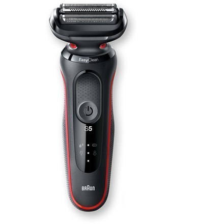 Braun Shaver 51-R1200s Operating time (max) 50 min, Wet & Dry, Black/Red Braun Shaver 51-R1200s Operating time (max) 50 min, Wet & Dry, Black/Red