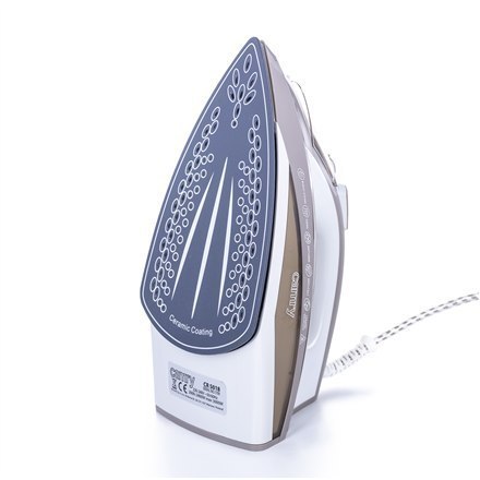 Camry CR 5018 Steam Iron, 3000 W, Water tank capacity 320 ml, Continuous steam 40 g/min, Brown/White Camry CR 5018 Steam Iron, 3000 W, Water tank capacity 320 ml, Continuous steam 40 g/min, Brown/White