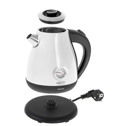 Camry Kettle with a thermometer CR 1344 Electric, 2200 W, 1.7 L, Stainless steel, 360° rotational base, White Camry Kettle with a thermometer CR 1344 Electric, 2200 W, 1.7 L, Stainless steel, 360° rotational base, White