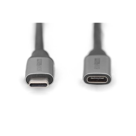 Digitus USB-C/M to USB-C/F Extension Cable DB-300230-010-S USB-C jack, USB C, plug, Black, 1 m Digitus USB-C/M to USB-C/F Extension Cable DB-300230-010-S USB-C jack, USB C, plug, Black, 1 m
