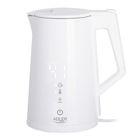 Adler Kettle AD 1345w Electric, 2200 W, 1.7 L, Stainless steel, 360° rotational base, White Adler Kettle AD 1345w Electric, 2200 W, 1.7 L, Stainless steel, 360° rotational base, White