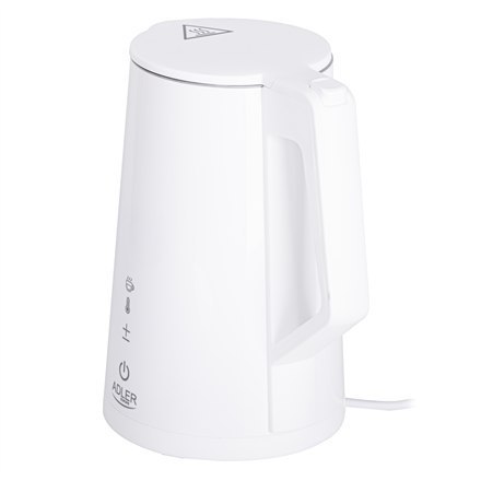 Adler Kettle AD 1345w Electric, 2200 W, 1.7 L, Stainless steel, 360° rotational base, White Adler Kettle AD 1345w Electric, 2200 W, 1.7 L, Stainless steel, 360° rotational base, White