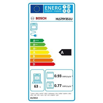 Bosch Cooker HLS79Y351U Series 6 Hob type Induction, Oven type Electric, Stainless Steel, Width 60 cm, Grilling, LCD, 63 L, Dept Bosch Cooker HLS79Y351U Series 6 Hob type Induction, Oven type Electric, Stainless Steel, Width 60 cm, Grilling, LCD, 63 L, Dept