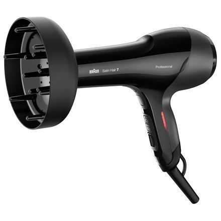 Braun Hair Dryer HD785 Satin Hair 7 SensoDryer 2000 W, Number of temperature settings 4, Ionic function, Diffuser nozzle, Black Braun Hair Dryer HD785 Satin Hair 7 SensoDryer 2000 W, Number of temperature settings 4, Ionic function, Diffuser nozzle, Black