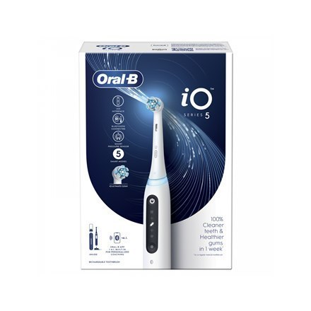 Oral-B Electric Toothbrush iOG5.1A6.1DK iO5 Rechargeable, For adults, Number of brush heads included 1, Quite White, Number of t Oral-B Electric Toothbrush iOG5.1A6.1DK iO5 Rechargeable, For adults, Number of brush heads included 1, Quite White, Number of t