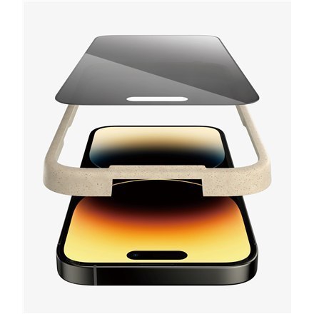 PanzerGlass Screen protector, Apple, iPhone 14 Pro, Glass, Black, Privacy PanzerGlass Screen protector, Apple, iPhone 14 Pro, Glass, Black, Privacy