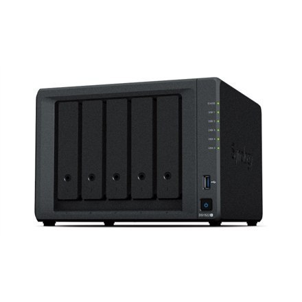 Synology DiskStation DS1522+ 5-bay R1600, Processor frequency 2.6 GHz, 8 GB, DDR4, 4x RJ-45 1GbE LAN; 2x USB 3.2 Gen 1; 2x eSATA Synology DiskStation DS1522+ 5-bay R1600, Processor frequency 2.6 GHz, 8 GB, DDR4, 4x RJ-45 1GbE LAN; 2x USB 3.2 Gen 1; 2x eSATA