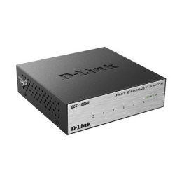 D-Link Switch DES-1005D Unmanaged, Desktop, 10/100 Mbps (RJ-45) ports quantity 5, Power supply type Single