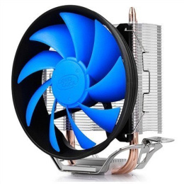 Deepcool "Gammaxx 200T" universal cooler, 2 heatpipes, 120mm PWM fan, Intel Socket LGA115X / 775, 95 W TDP and AMD Socket FMxx/