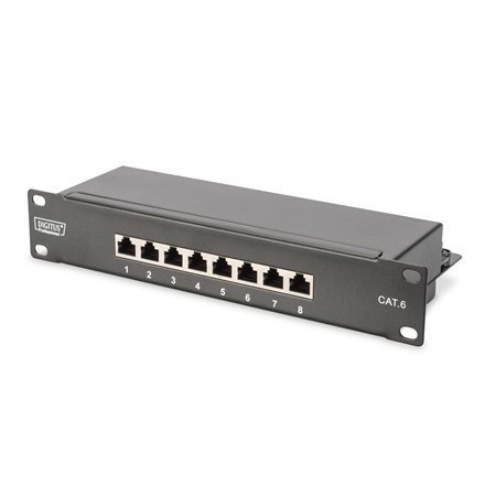 Digitus 10" Network Set, 6U cabinet, shelf, PDU, 8-port switch, CAT 6 patch panel, Grey Digitus DN-10-SET-1 Digitus 10" Network Set, 6U cabinet, shelf, PDU, 8-port switch, CAT 6 patch panel, Grey Digitus DN-10-SET-1
