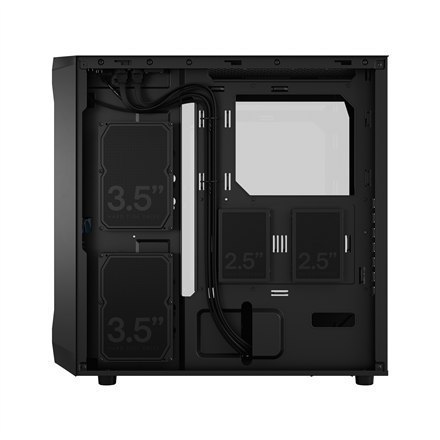 Fractal Design Focus 2 RGB Black TG Clear Tint, Midi Tower, Power supply included No Fractal Design Focus 2 RGB Black TG Clear Tint, Midi Tower, Power supply included No