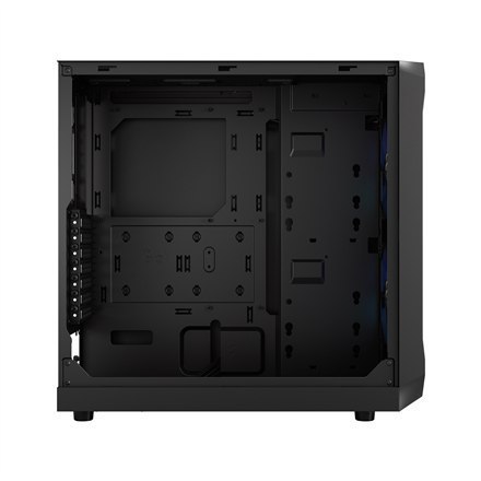 Fractal Design Focus 2 RGB Black TG Clear Tint, Midi Tower, Power supply included No Fractal Design Focus 2 RGB Black TG Clear Tint, Midi Tower, Power supply included No