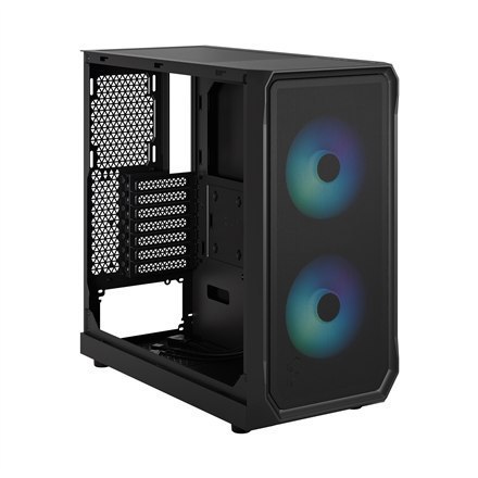 Fractal Design Focus 2 RGB Black TG Clear Tint, Midi Tower, Power supply included No Fractal Design Focus 2 RGB Black TG Clear Tint, Midi Tower, Power supply included No